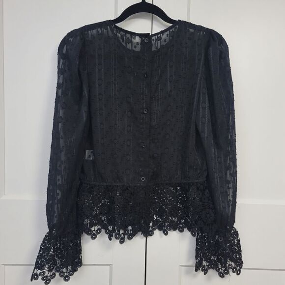 Melograno Rico long sleeve lace top, small - Picture 12 of 12